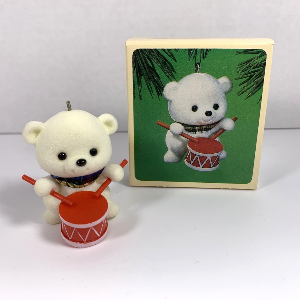 Hallmark 1984  Vintage Keepsake‎ Ornament Polar Bear Drummer